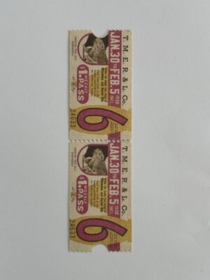 13.5cm x 3.75cm - Ticket 9