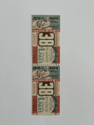 13.5cm x 3.75cm - Ticket 38