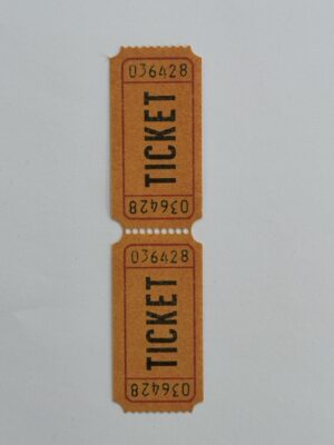 13.5cm x 3.5cm - Ticket 036428
