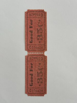 13.5cm x 3.5cm - Ticket 35c