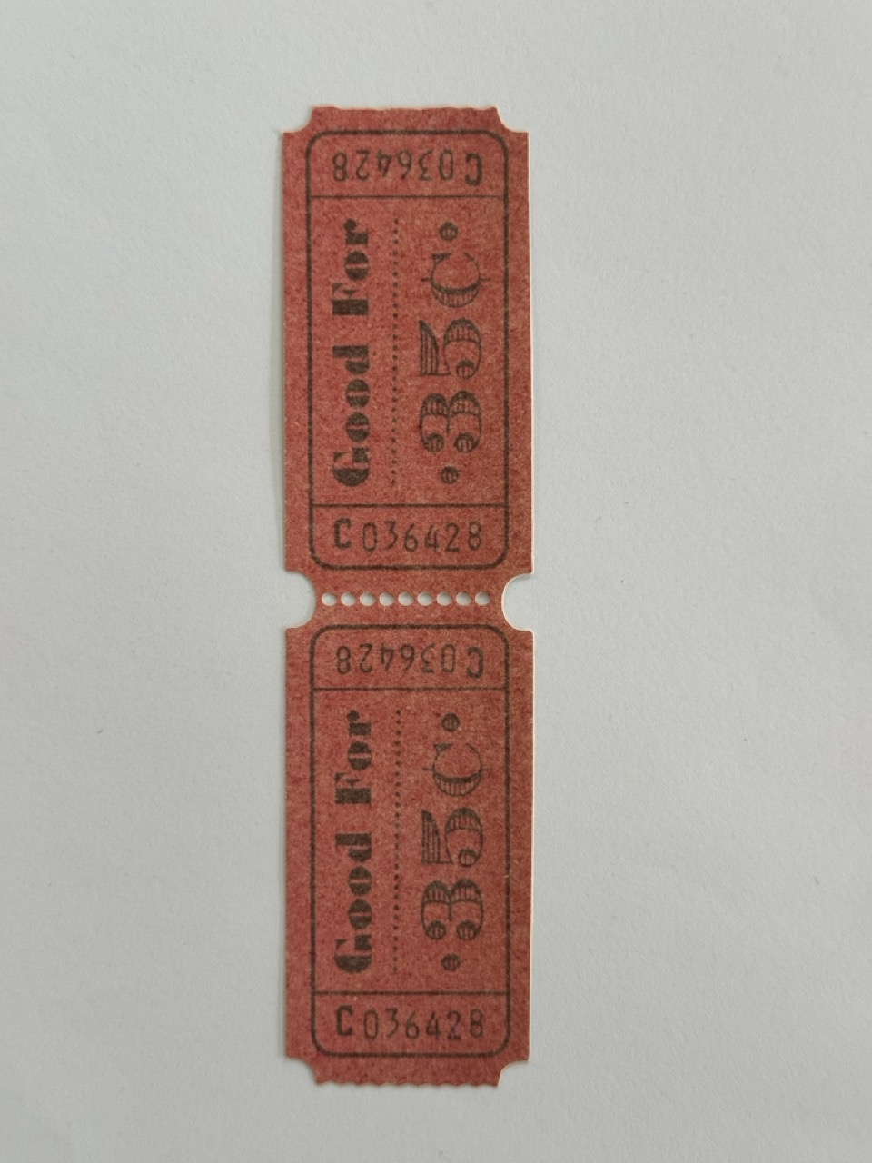13.5cm x 3.5cm - Ticket 35c