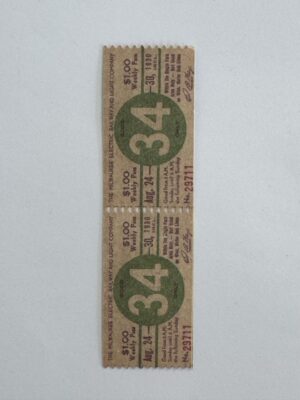 13.5cm x 4cm - Ticket 34