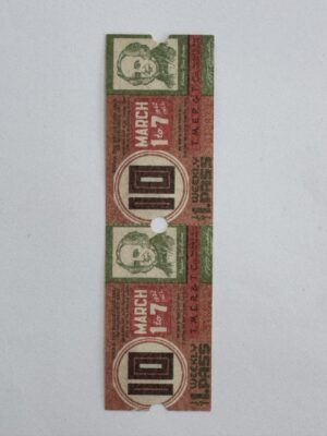 13.5cm x 3.5cm - Ticket 10