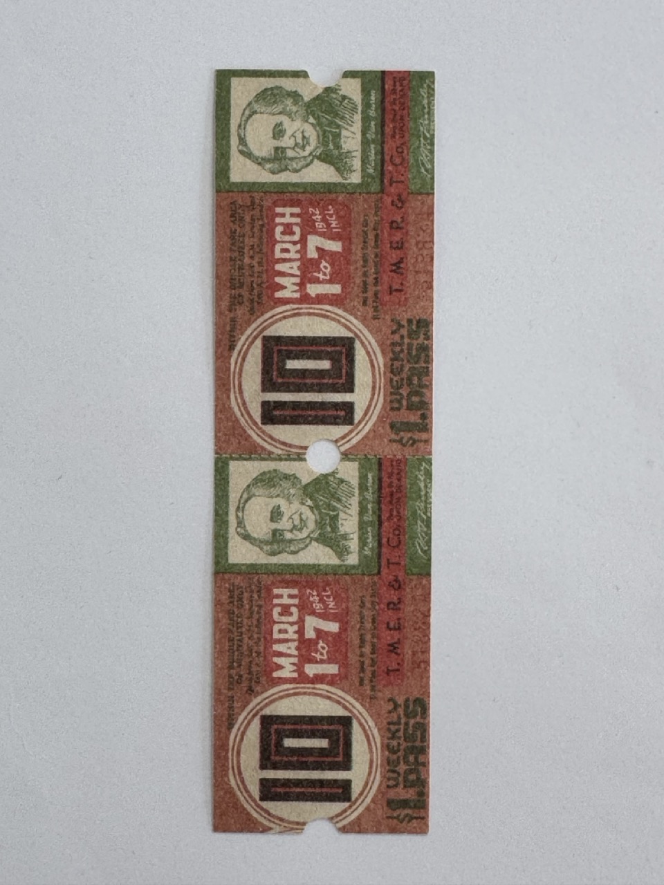 13.5cm x 3.5cm - Ticket 10