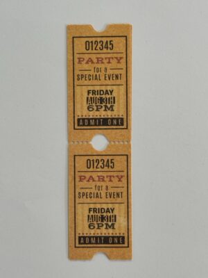 13.5cm x 3.5cm - Ticket Party