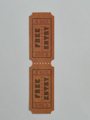 13.5cm x 3.5cm - Ticket 8305