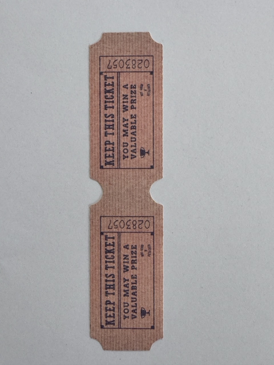 13.5cm x 3.5cm - Ticket Keep This Ticket