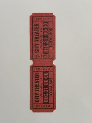 13.5cm x 3.5cm - Ticket Dec 31