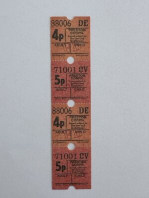 13.5cm x 3cm - Ticket 4p