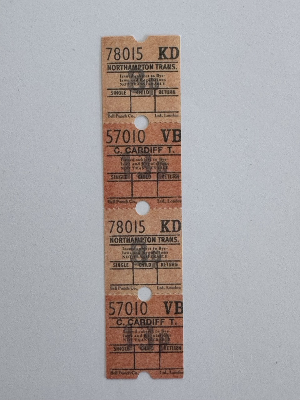 13.5cm x 3cm - Ticket 13p