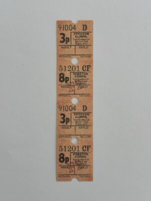 13.5cm x 3cm - Ticket 3p