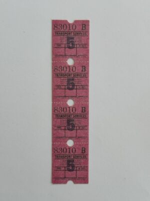 13.5cm x 3cm - Ticket 5