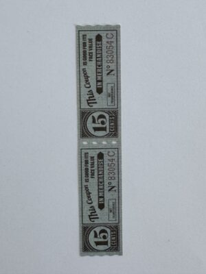 13.5cm x 3cm - Ticket 15