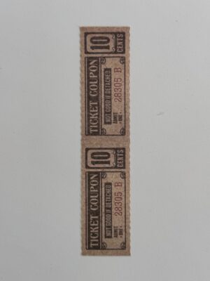 13.5cm x 3cm - Ticket 10