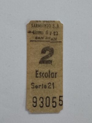 7.5cm x 3cm - Ticket 93055
