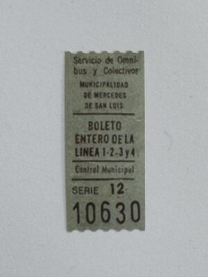 7cm x 3cm - Ticket 10630