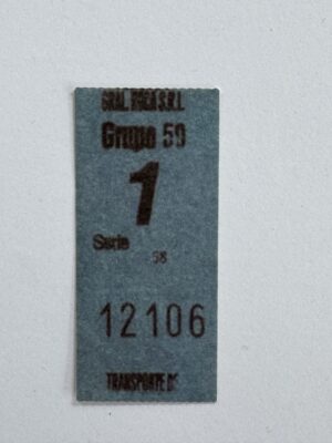 6.5cm x 3cm - Ticket 12106