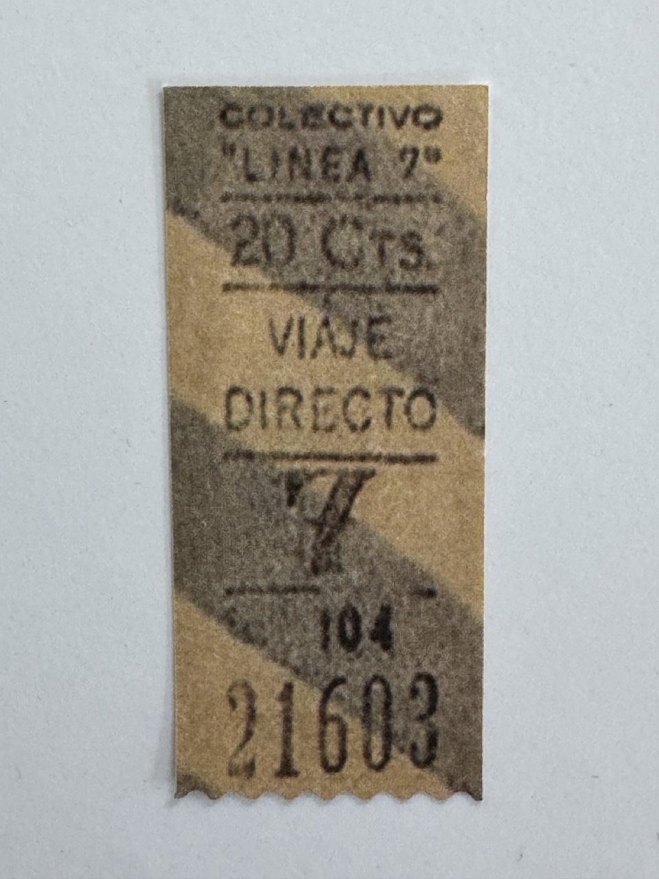 7cm x 3cm - Ticket 21603