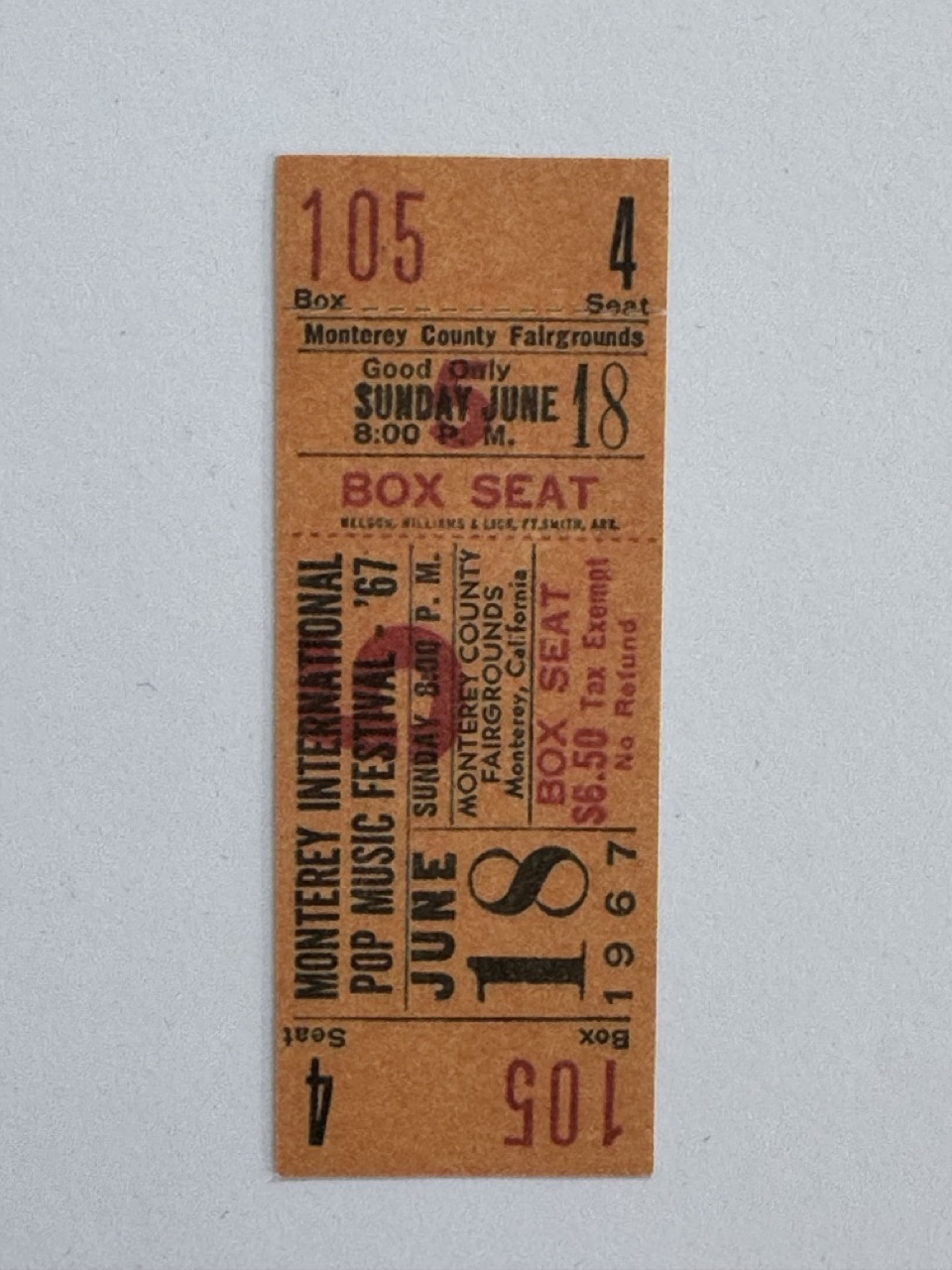 8cm x 3cm - Ticket 105
