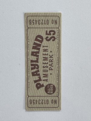 8.5cm x 3cm - Ticket Playland