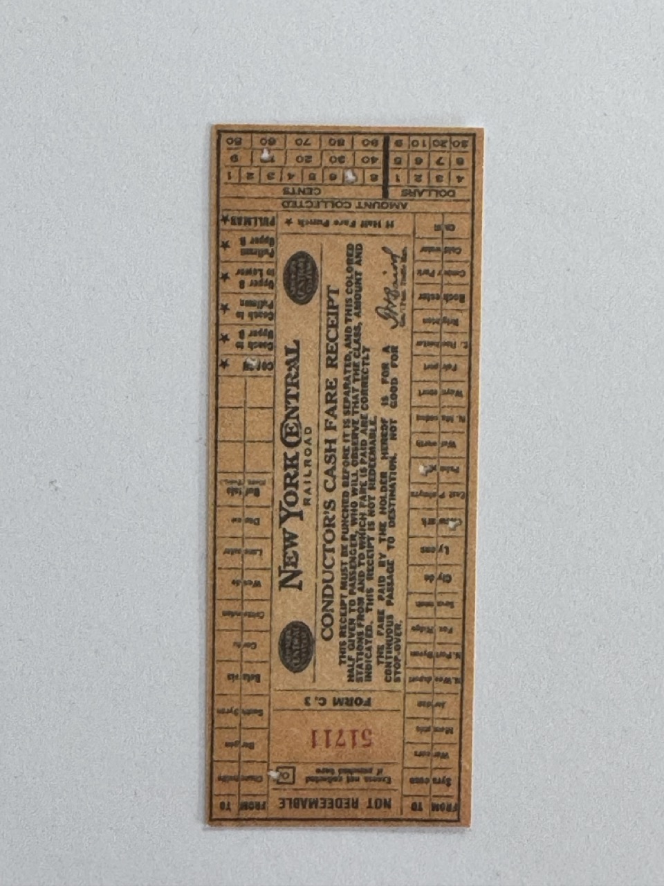 8cm x 3cm - Ticket 51711