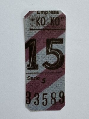 7.5cm x 3cm - Ticket 15