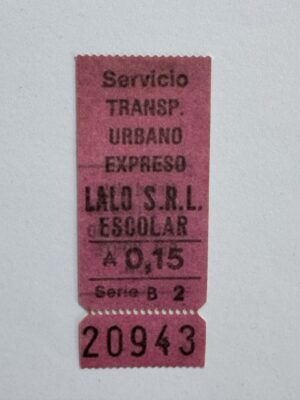 7.5cm x 3cm - Ticket 20943