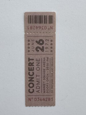 9cm x 3cm - Ticket 26