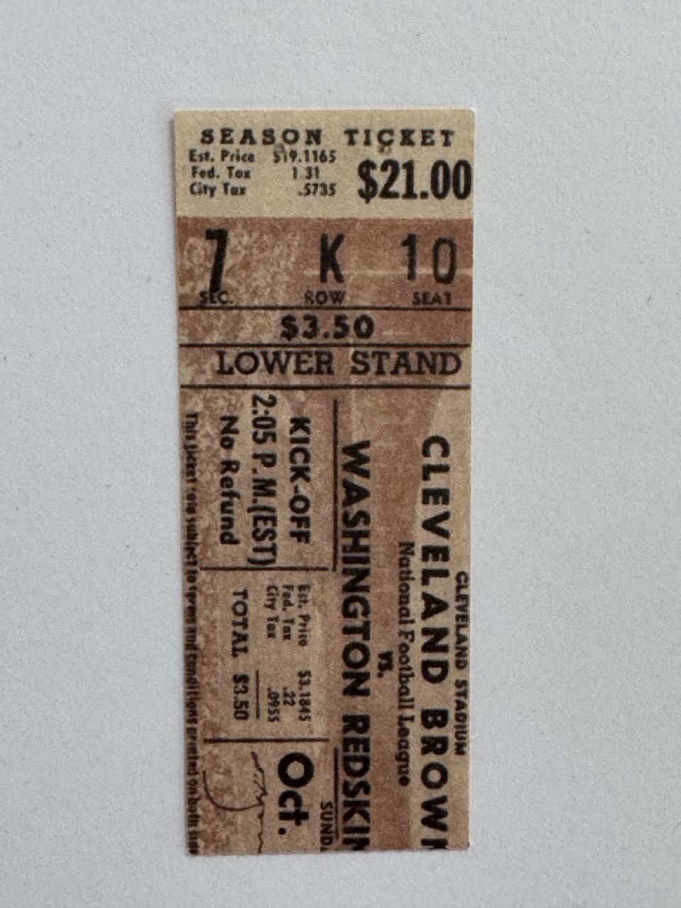 8cm x 3cm - Ticket K10