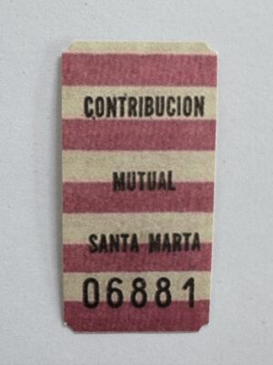6cm x 3cm - Ticket 06881