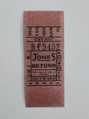 7.5cm x 3cm - Ticket Jones