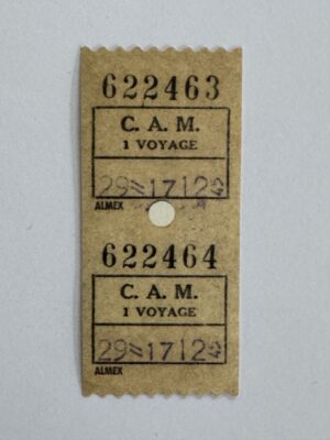 6.5cm x 3cm - Ticket 622463