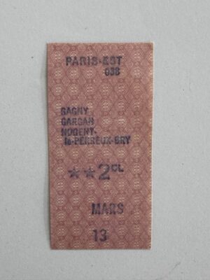 6cm x 3cm - Ticket 13