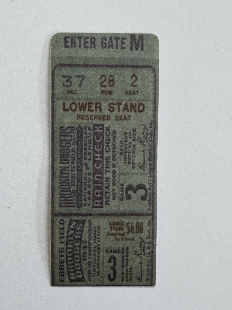 7cm x 3cm - Ticket 3
