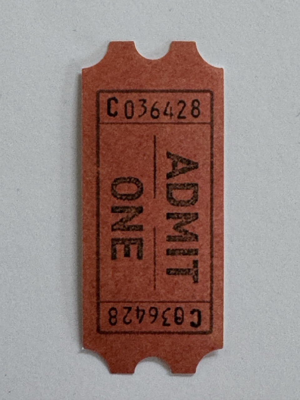 7cm x 3cm - Ticket C036428
