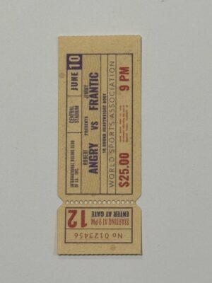 8cm x 3cm - Ticket 12