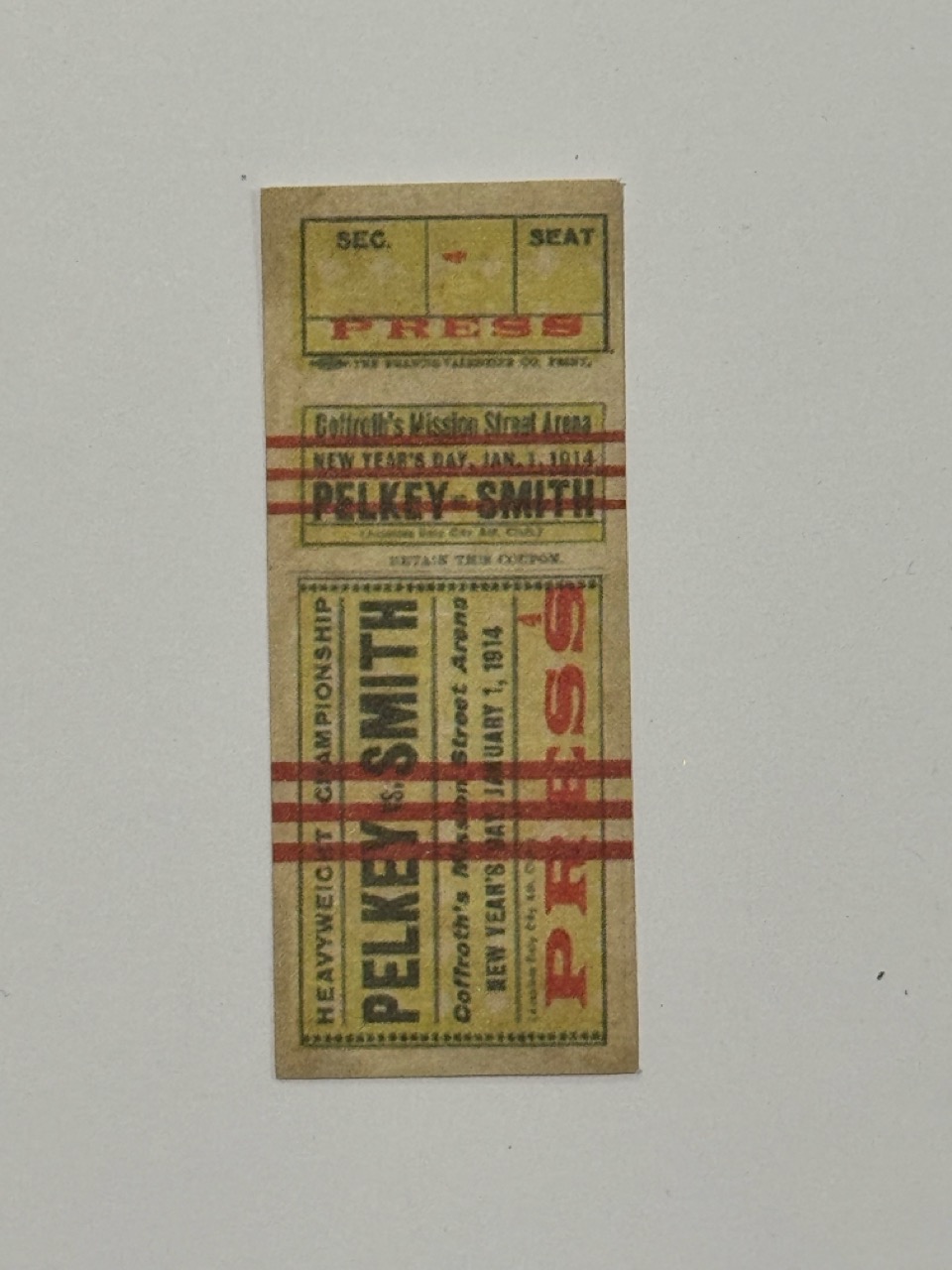 8cm x 3cm - Ticket Press