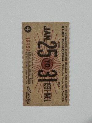 5cm x 3cm - Ticket 25 31