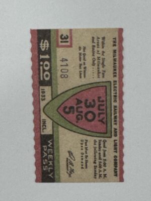 5cm x 3cm - Ticket July 30