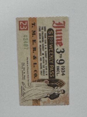 5cm x 3cm - Ticket June 3