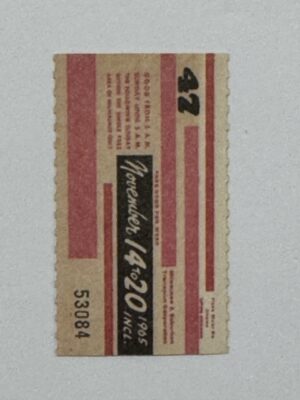 5cm x 3cm - Ticket 47