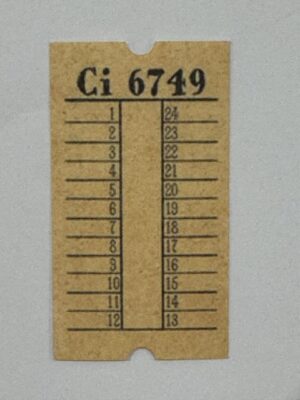 5cm x 3cm - Ticket 6749