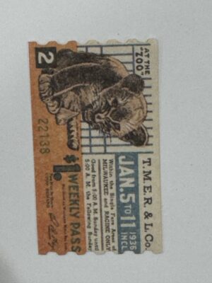 5cm x 3cm - Ticket Jan 5