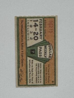 5cm x 3cm - Ticket Feb 14