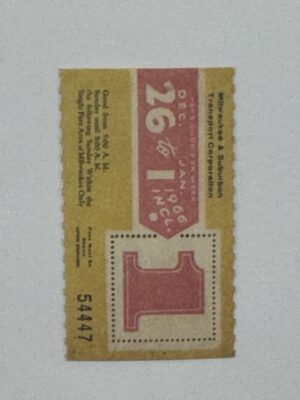 5cm x 3cm - Ticket 1
