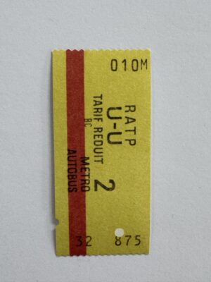 6.5cm x 3cm - Ticket 2
