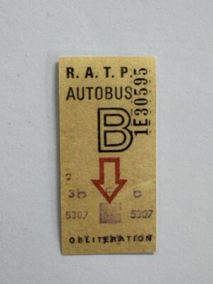 6.25cm x 3cm - Ticket B