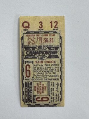 6cm x 3cm - Ticket 6