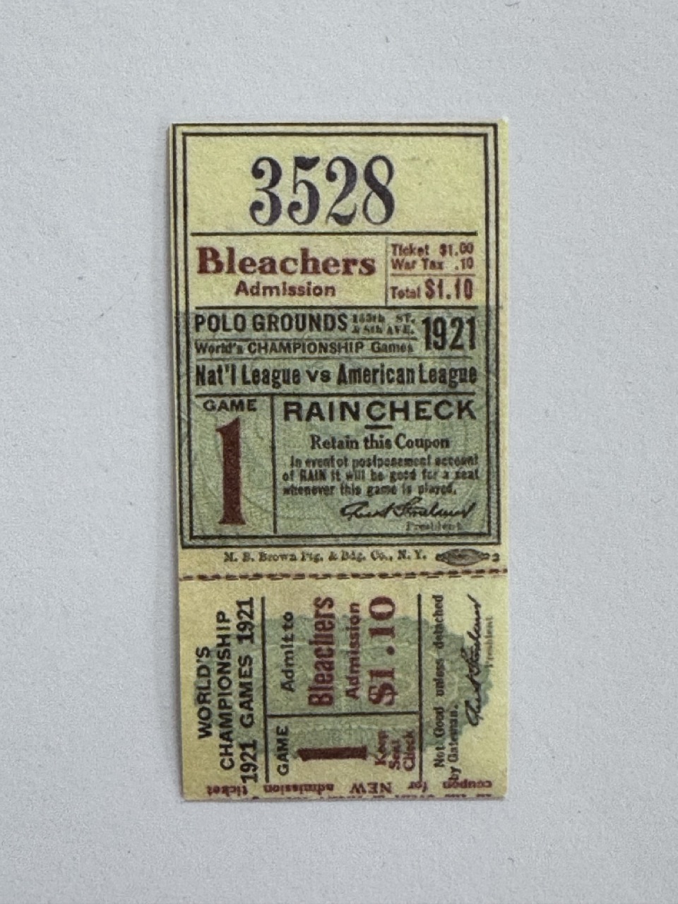 6cm x 3cm - Ticket 3528