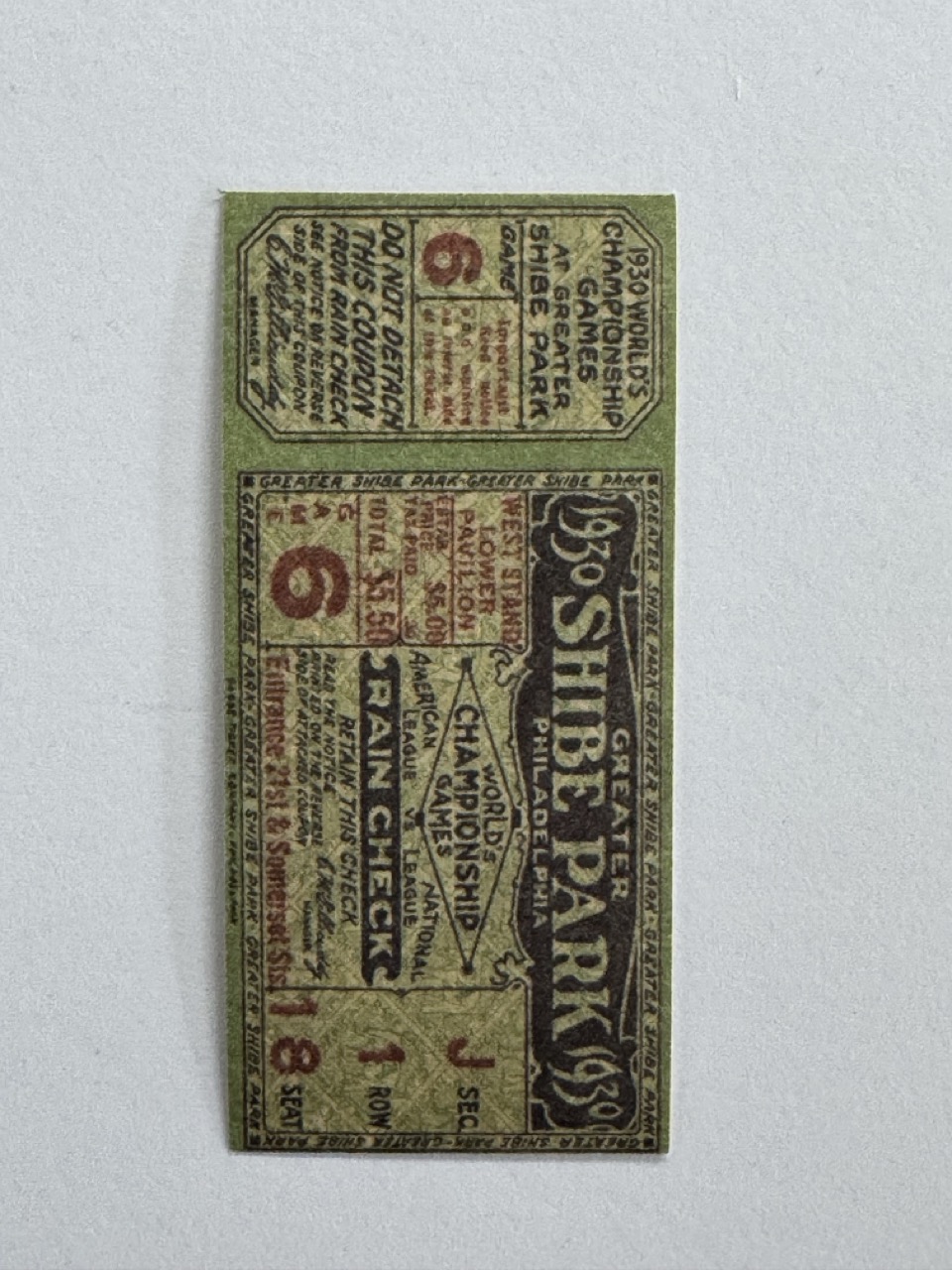 6.5cm x 3cm - Ticket 6